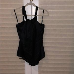 Elie Tahari Black silk tank